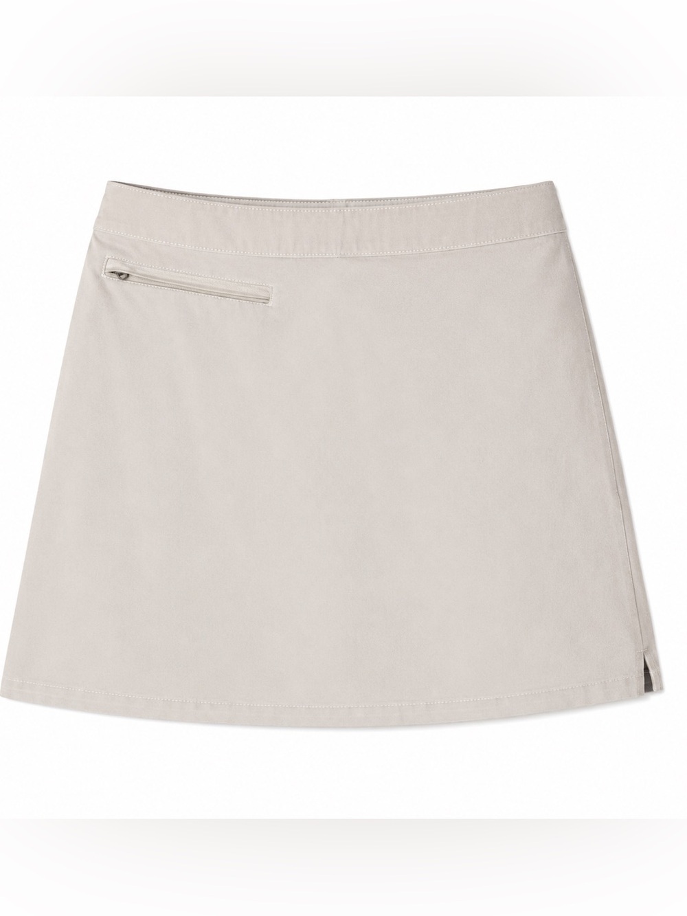 Patagonia Duway Mini Skort Skirt Shorts Size 4 Fog Beige Hiking Golf Travel Y2K